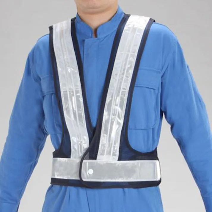 ESCO LED安全ベスト(紺・白/赤青点滅) EA983R-532 4550061627969(CDC)【別送品】