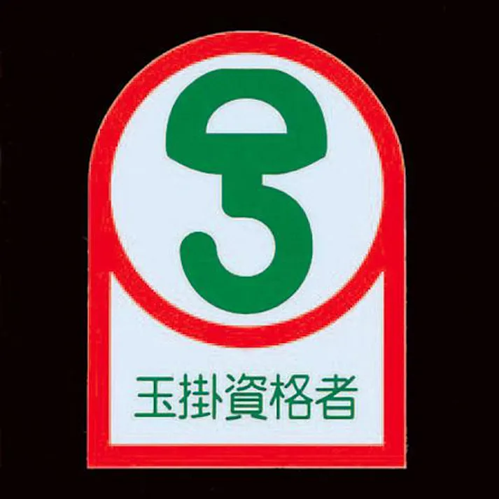 ESCO 35x25mm ヘルメットステッカー(玉掛資格者/2枚) EA983AN-25A 4550061691557(CDC)【別送品】