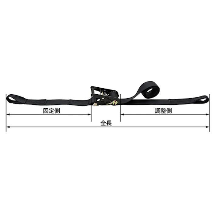 東レインターナショナル(TORAY) ベルト荷締機(両端アイ型) 50mmx7.0m/764kg EA982SH-27 4550061719633【別送品】