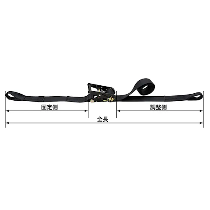 東レインターナショナル(TORAY) ベルト荷締機(両端アイ型) 50mmx5.0m/1010kg EA982SH-35 4550061719671【別送品】