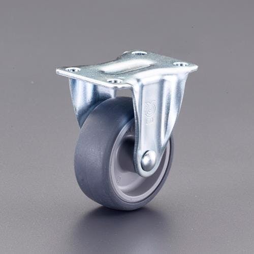 ユーエイキャスター キャスター(固定金具・エラストマー車輪) 50mm EA986PF-84 4550061746325【別送品】