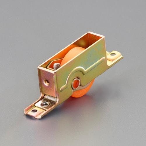 戸車(平型・ウレタン車・鋼板枠) 30mm EA986RH-12 4550061765319【別送品】