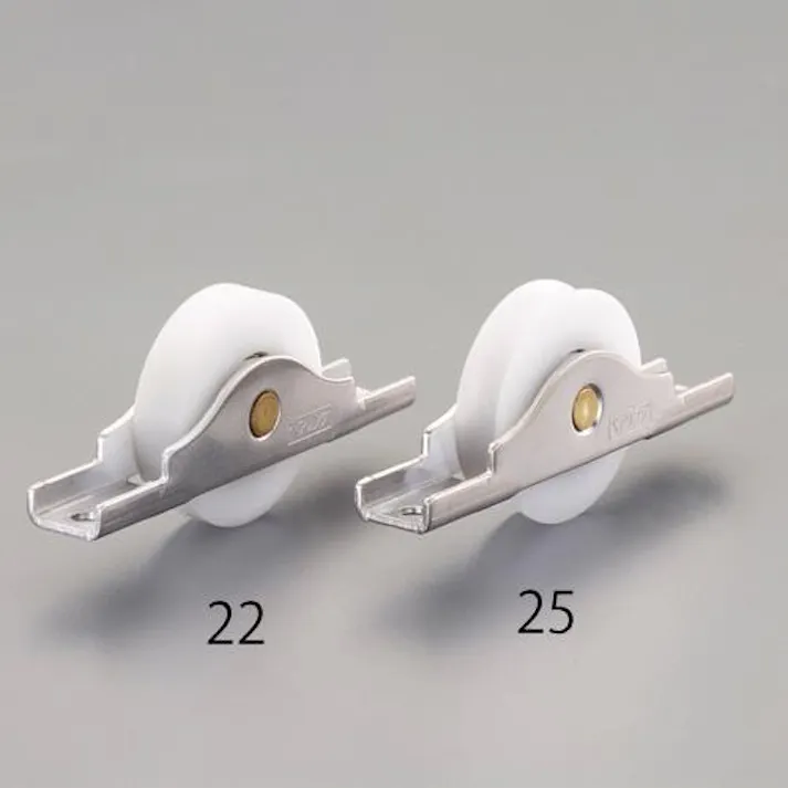 戸車(平型・ポリアセタール樹脂車・ステンレス枠) 45mm EA986RH-23 4550061766705【別送品】