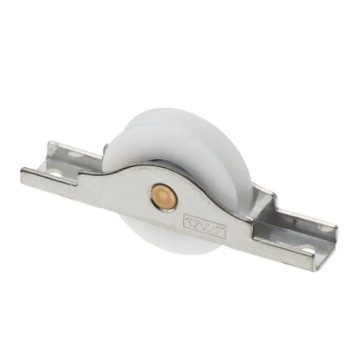 戸車(平型・ポリアセタール樹脂車・ステンレス枠) 45mm EA986RH-23 4550061766705【別送品】