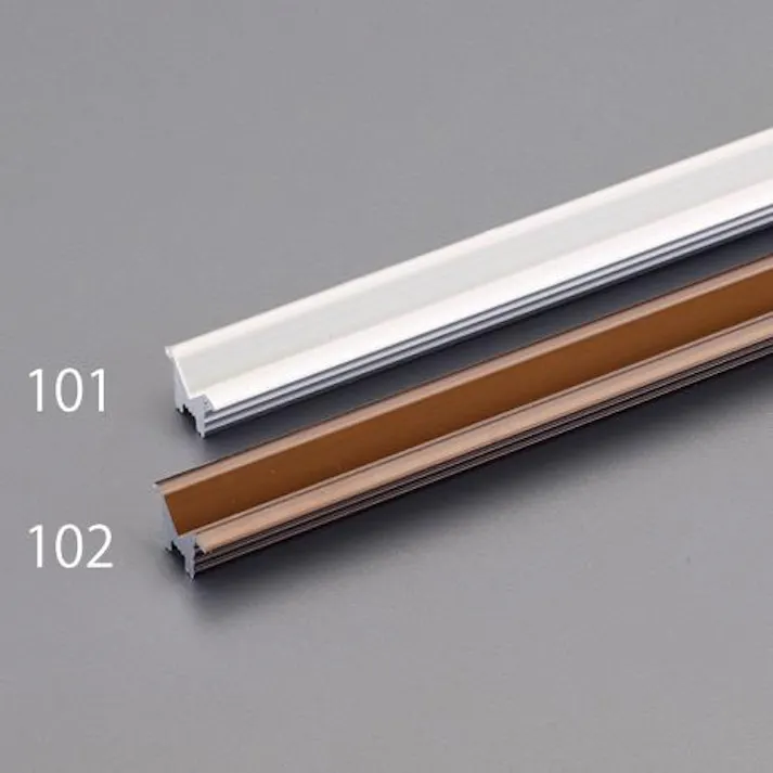 戸車用レール(V型/アルミ製/シルバー) 9(15)x1800mm EA986RH-101 4550061775288【別送品】