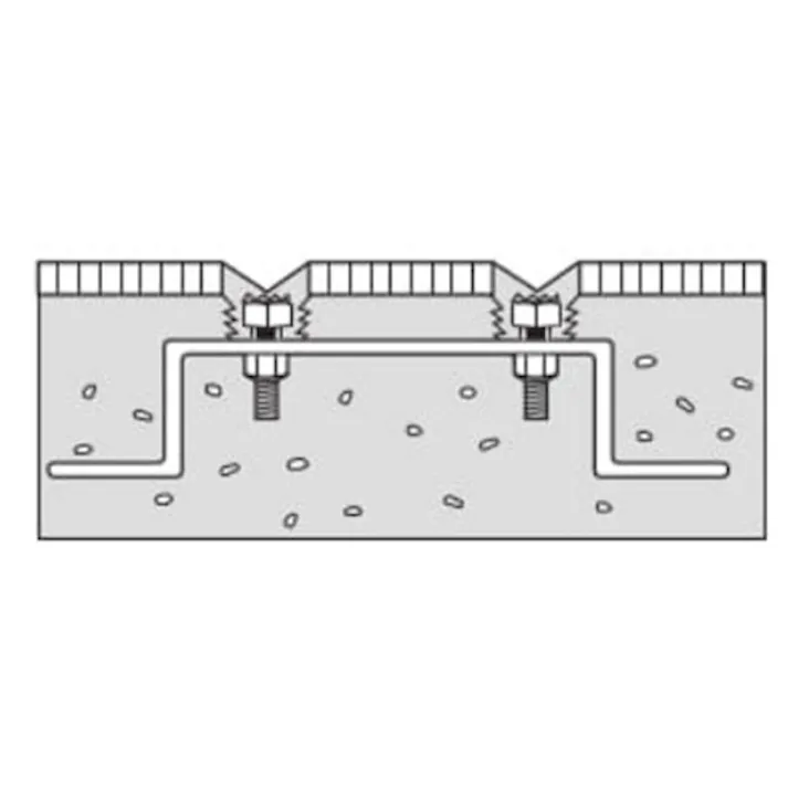 V型レール用アンカー(二連) 19x10x40mm EA986RH-104 4550061775325【別送品】