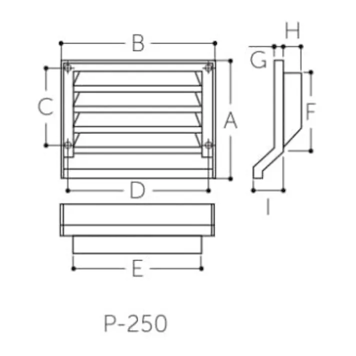 ガラリ 200x250mm EA997MF-34 4550061775592【別送品】