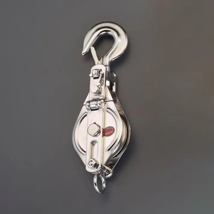 スリーエッチ フック型滑車(ステンレス) 100mm/1ton EA987HJ-2 4550061777879【別送品】