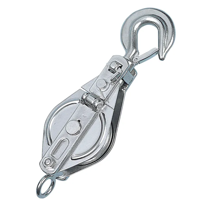 スリーエッチ フック型滑車(ステンレス) 100mm/1ton EA987HJ-2 4550061777879【別送品】