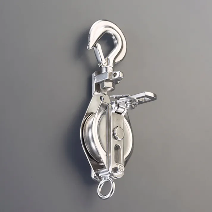 スリーエッチ フック型滑車(ステンレス) 100mm/1ton EA987HJ-2 4550061777879【別送品】