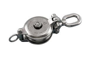 リング付ベアリング滑車[ロープ用](SUS製) 133mm EA987SR-46 4550061820193【別送品】