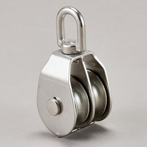 滑車(ステンレス製/2車) 25mm EA987SM-64 4550061820247【別送品】