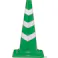 ESCO 380x380x660mm カットコーン(緑/反射有/10本) EA983FT-743 4550061835340(CDC)【別送品】