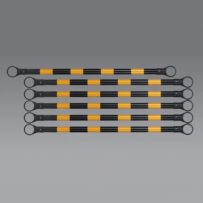 三甲(サンコー) 太径ガードバー(黄/黒・6本) 1.5m EA983FV-221 4550061836064【別送品】