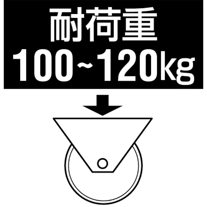 東信製作所(トーシン) キャスター(ツインホイール/W3/8”) 100mm EA986TH-103 4550061847565【別送品】