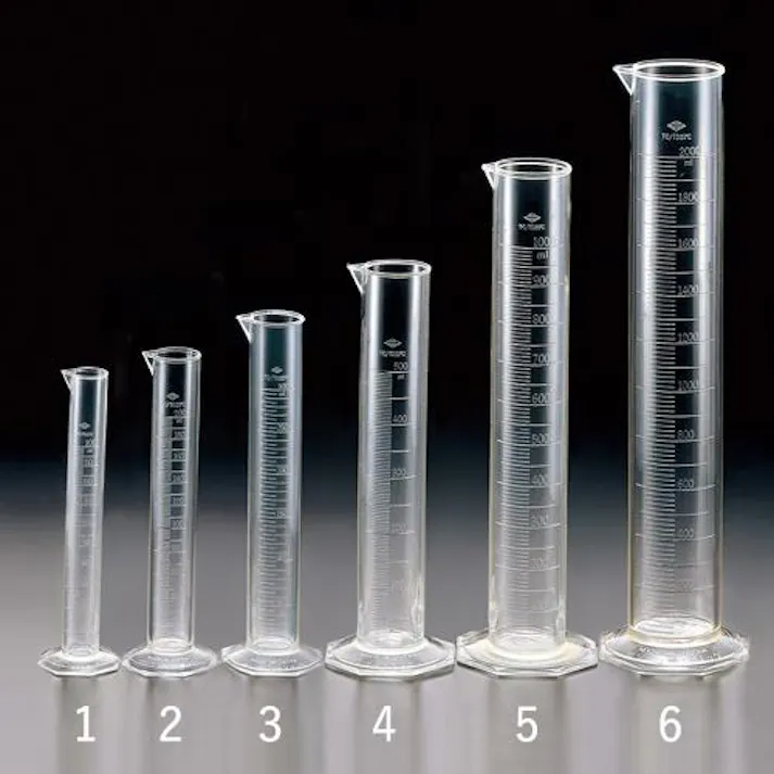サンプラテック 500ml メスシリンダー(耐熱) EA991KH-4 4550061854242(CDC)【別送品】