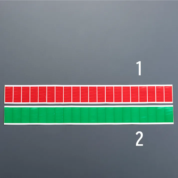 ユニット(UNIT) ゲージマーカー(赤/100枚1シート) 5x15mm EA983HM-1 4550061879252【別送品】