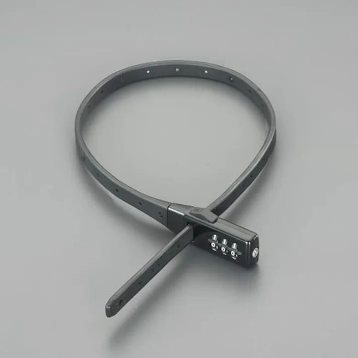 ESCO 11x532mm バンドロック(ダイヤル錠/ブラック) EA983TT-251 4550061888872(CDC)【別送品】