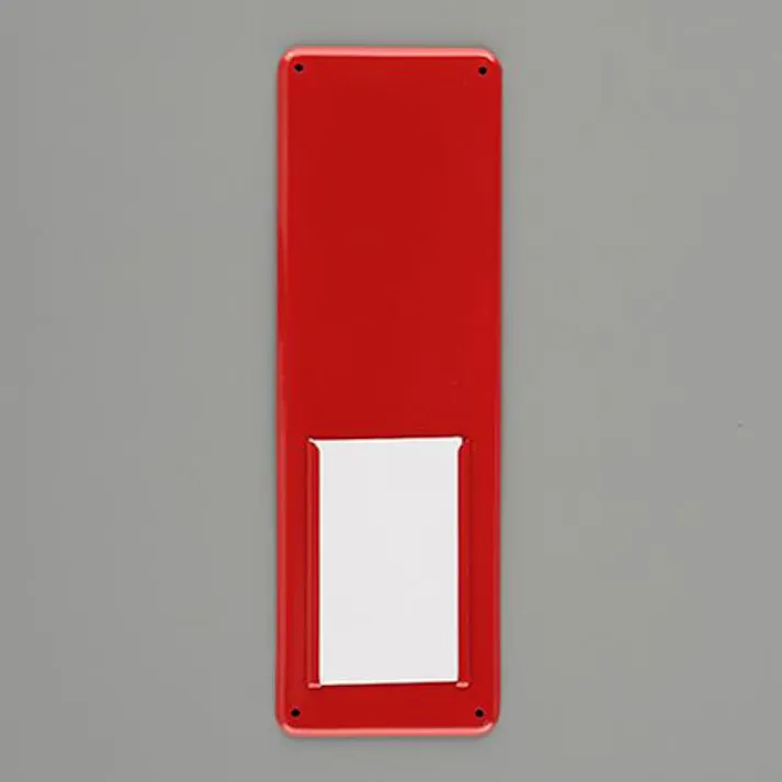 ESCO 300x100mm 氏名標識(赤無地タイプ) EA983CK-27 4550061924396(CDC)【別送品】