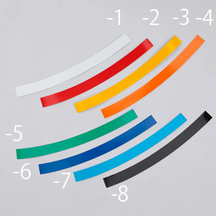 ヘルメット用反射テープ(黄/10本) 20x260mm EA983GK-3 4550061929261【別送品】