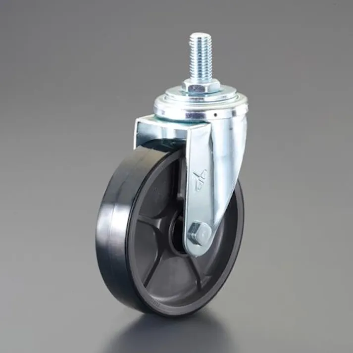 ナンシン 150mm キャスター(自在金具・ねじ式・ウレタン) EA986PT-338 4550061936733(CDC)【別送品】