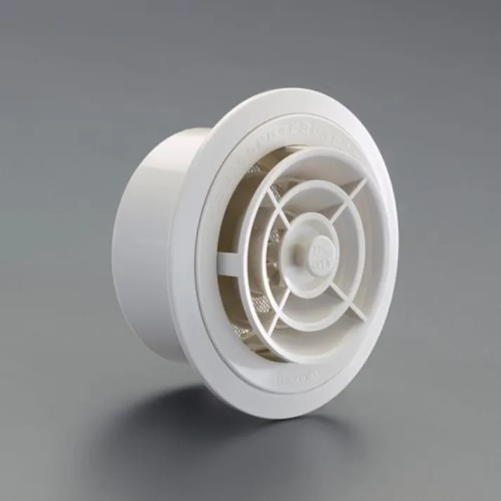 丸型レジスター(クーラーキャップ兼用/樹脂製) 100mm EA997MH-3 4550061957424【別送品】
