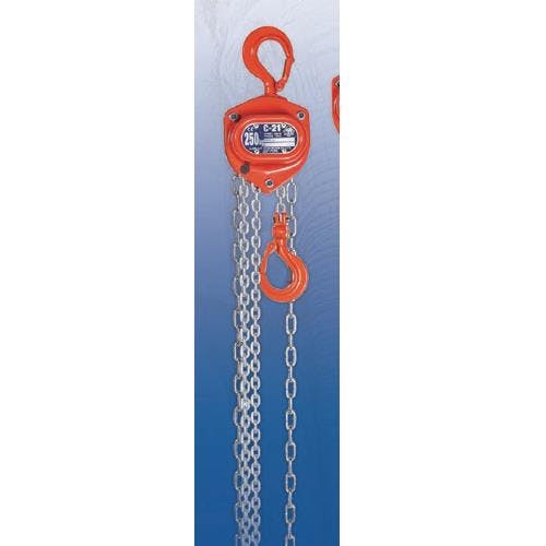 チェーンブロック 0.25tonx5.0m EA987CF-5 4550061962183【別送品】