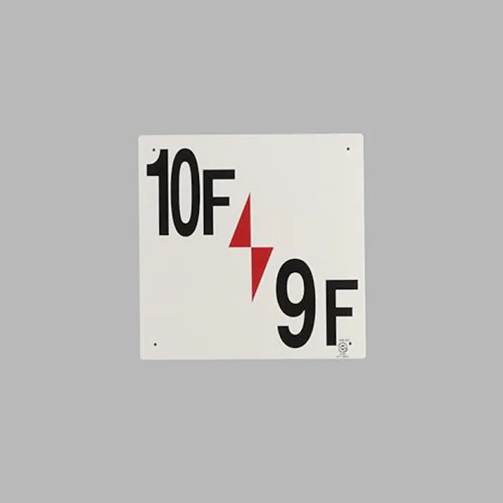 ユニット(UNIT) 300x300mm 階数表示板(10F/9F) EA983CT-22 4550061983270(CDC)【別送品】