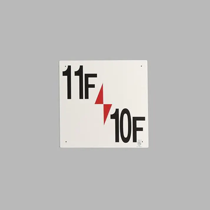 ユニット(UNIT) 300x300mm 階数表示板(11F/10F) EA983CT-23 4550061983287(CDC)【別送品】