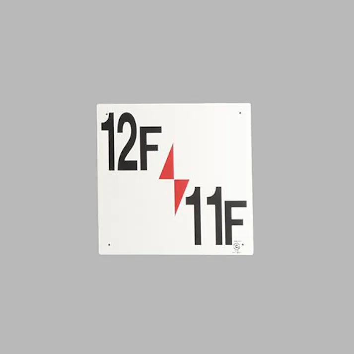 ユニット(UNIT) 300x300mm 階数表示板(12F/11F) EA983CT-24 4550061983294(CDC)【別送品】