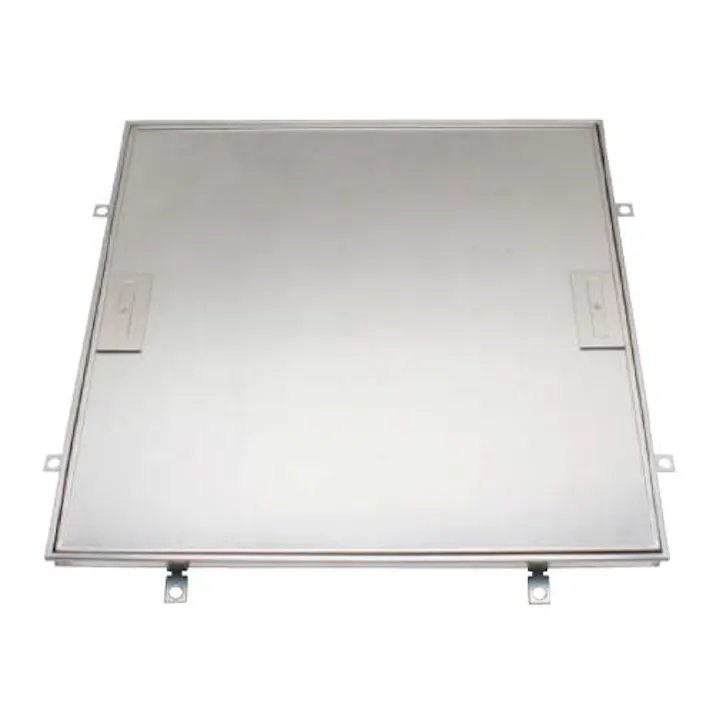 カネソウ フロアハッチ(張物用/把手式施錠タイプ) 450角用 EA997LE-76 4550061994023【別送品】