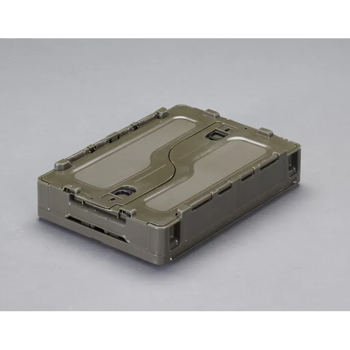 ESCOオリジナル 折畳コンテナ(OD/蓋付/薄型) 366x264x283mm/20L EA506AA-30D 4548745244144【別送品】