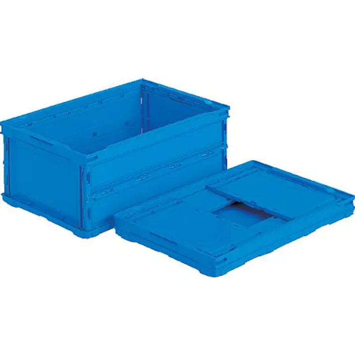 三甲(サンコー) 折畳コンテナ(薄型/青) 530x366x221mm/35.5L EA506AA-506 4550061832905【別送品】