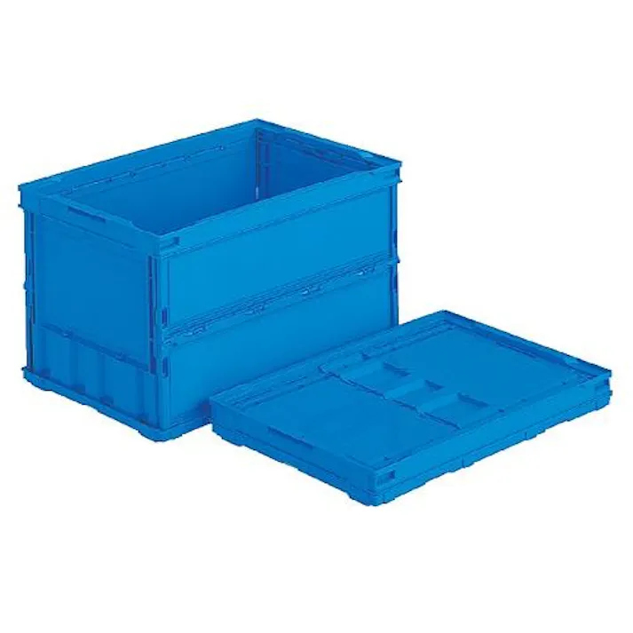 三甲(サンコー) 折畳コンテナ(薄型/青) 530x366x325mm/52.7L EA506AA-508 4550061832929【別送品】