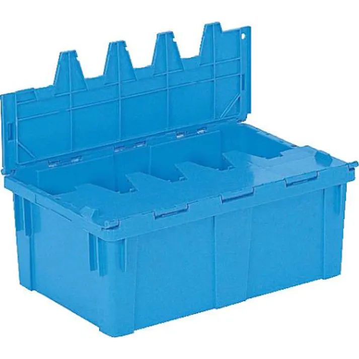 三甲(サンコー) コンテナ(青/蓋付) 545x345x220mm/29.6L EA506AA-96 4550061833414【別送品】