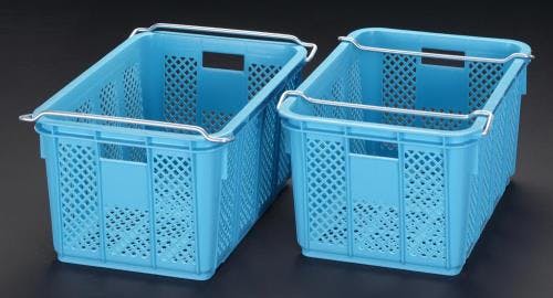 三甲(サンコー) コンテナ(2個) 560x390x283mm/44.3L EA506AB-14A 4518340348714【別送品】