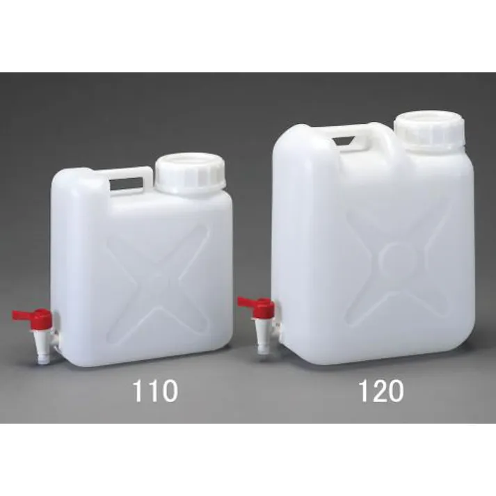 瑞穂化成工業 20L 広口ポリタンク(ケミカルコック付) 野営・キャンプ用品 4548745608243 EA508AV-120(CDC)【別送品】