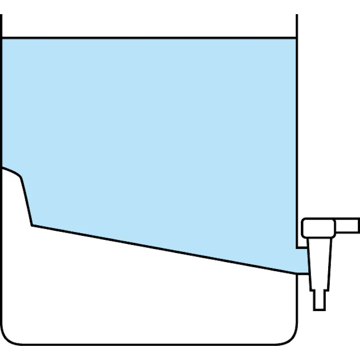 瑞穂化成工業 ポリ容器(底部傾斜・コック付) 10L EA508AW-10 4548745608250【別送品】