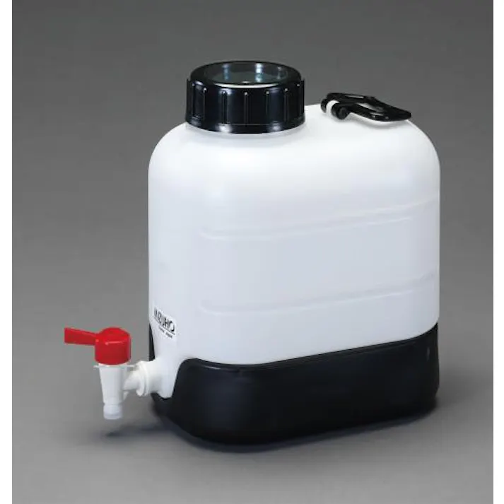 瑞穂化成工業 ポリ容器(底部傾斜・コック付) 20L EA508AW-20 4548745608267【別送品】