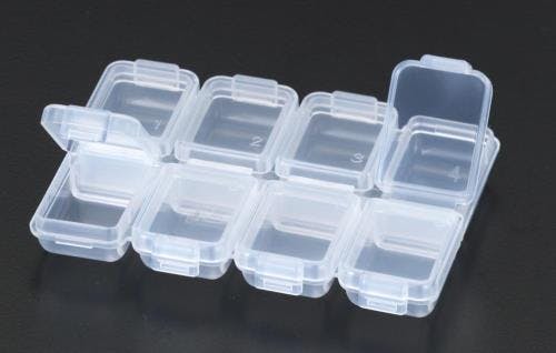 明邦化学工業(MEIHO) 8連 小物箱(ふた付) パーツケース