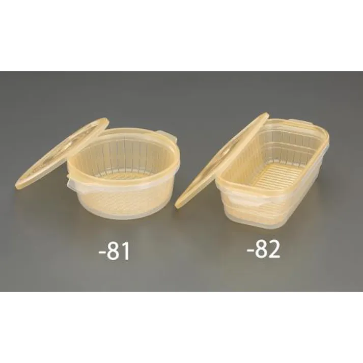 ESCO 251x130x81mm/1300ml 保存容器(ザル付) 洗濯・キッチン用品 4550061053393 EA508TC-82(CDC)【別送品】