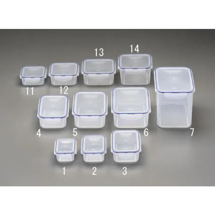 ESCO 99x133x 51mm/0.33L 密閉保存容器 袋・容器 4548745343335 EA508TL-2(CDC)【別送品】