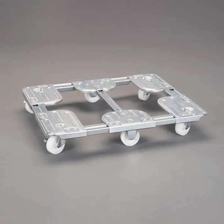 ルート工業 ドーリー(ブレーキ付) 530x650-630x750mm/500kg EA520AR-41 4550061847336【別送品】