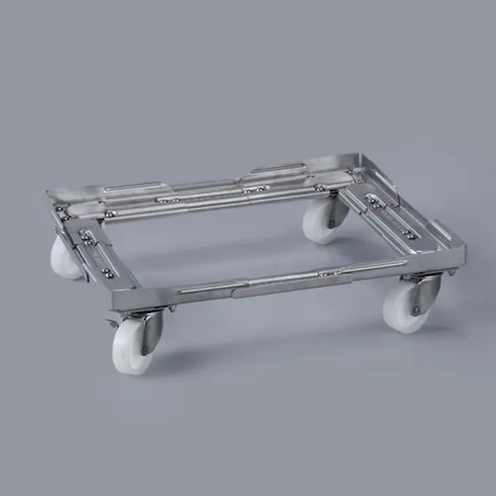 ルート工業 ドーリー(オールステンレス) 310x410-410x510mm/200kg EA520AR-81 4550061819494【別送品】