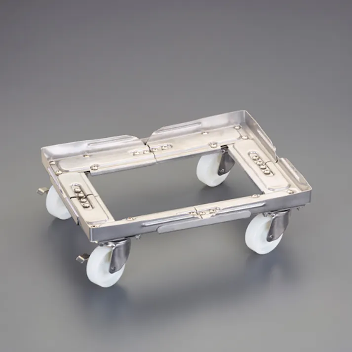 ルート工業 ドーリー(オールステンレス) 310x410-410x510mm/200kg EA520AR-81 4550061819494【別送品】