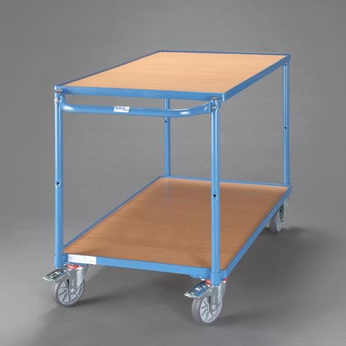 運搬車(二段式/ブレーキ付) 1000x600mm/300kg EA520BE-61 4550061576953【別送品】