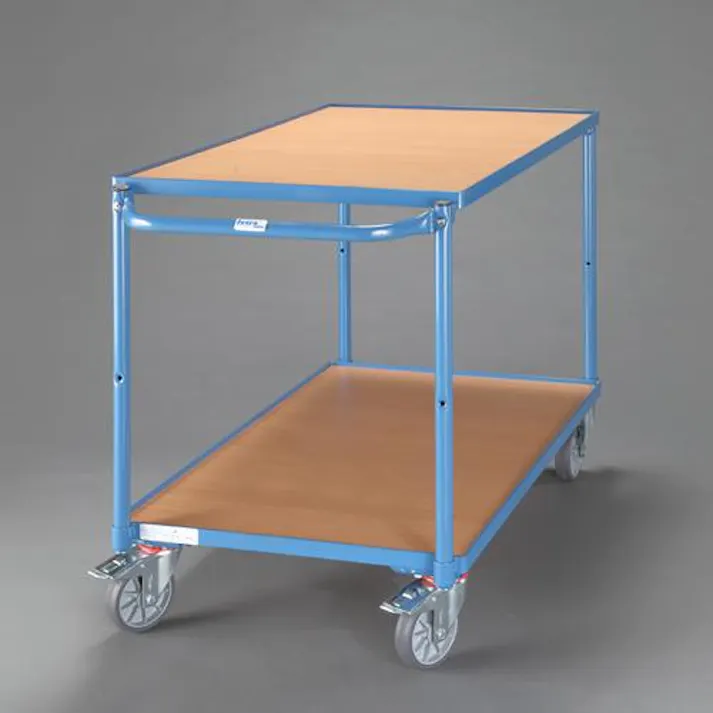 運搬車(二段式/ブレーキ付) 1000x600mm/300kg EA520BE-61 4550061576953【別送品】