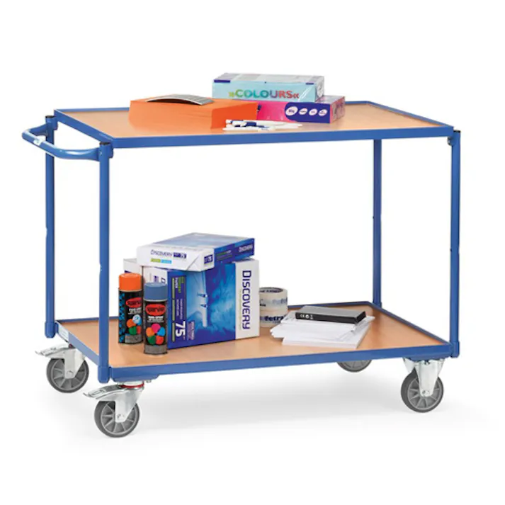 運搬車(二段式/ブレーキ付) 1000x600mm/300kg EA520BE-61 4550061576953【別送品】