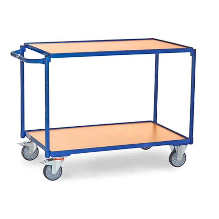 運搬車(二段式/ブレーキ付) 1000x600mm/300kg EA520BE-61 4550061576953【別送品】