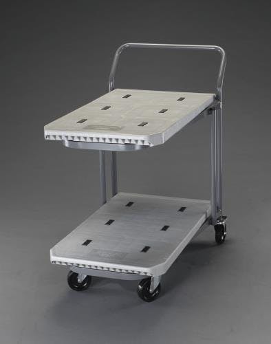 三甲(サンコー) 運搬車(二段式/プラスチック製) 810x480mm/200Kg EA520P-12 4548745344301【別送品】